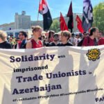 Berlindəki 1 may yürüyüşündə Azərbaycanda həbs edilən  fəallar üçün səs çıxarıldı