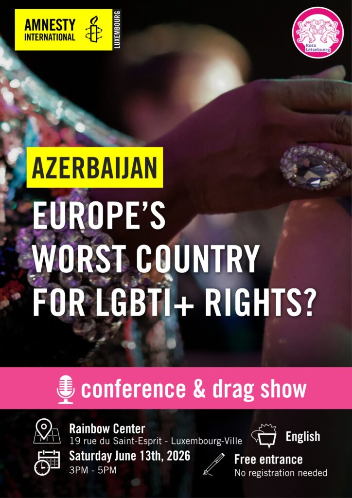 Lüksemburqda Azərbaycandakı LGBTQ+lərlə bağlı konfrans